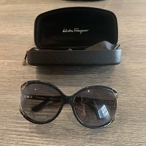 Salvatore Ferragamo sunglasses.